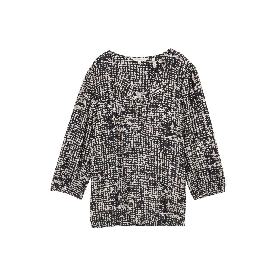 Tom Tailor TOM TAILOR Blouse beige / marine / wit -