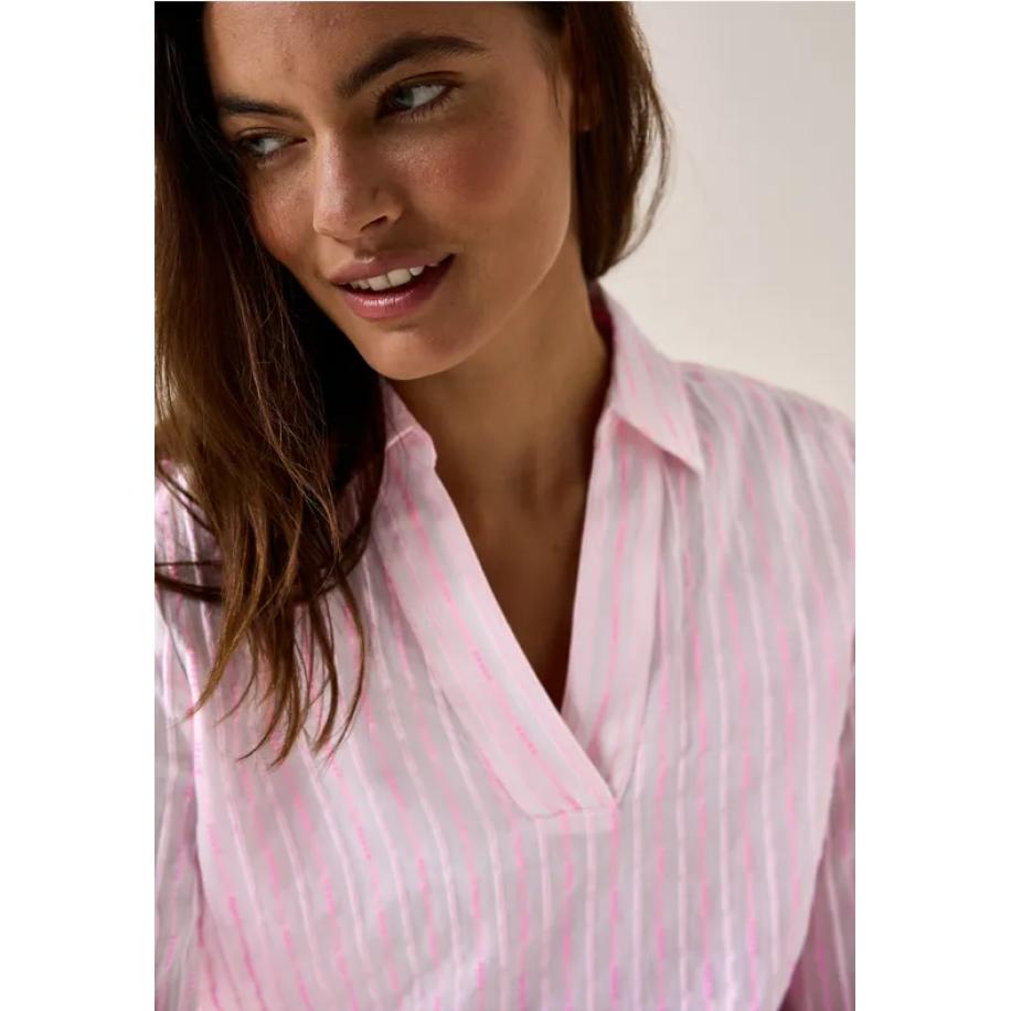 CECIL Gestreepte blouse Wit