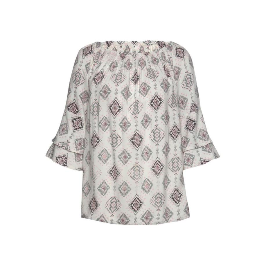 Lascana LASCANA Tuniek grijs / pastelroze / zwart / wit -