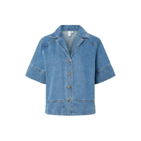 YAS YAS Blouse YASCECI blauw denim