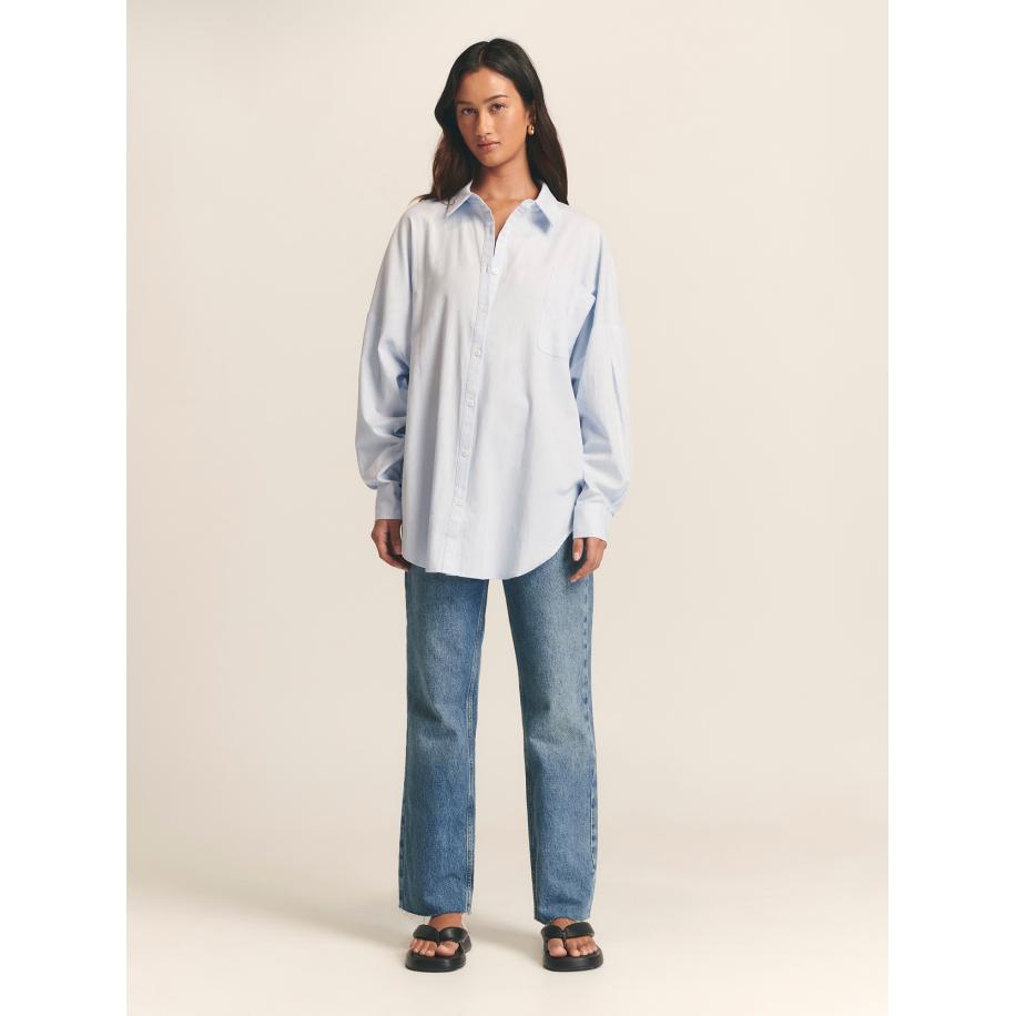 St MRLO St MRLO Blouse Requisite lichtblauw -