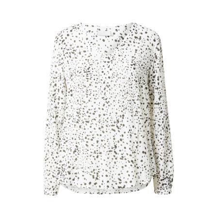 Kaffe Kaffe Blouse Debra olijfgroen / zwart / wit