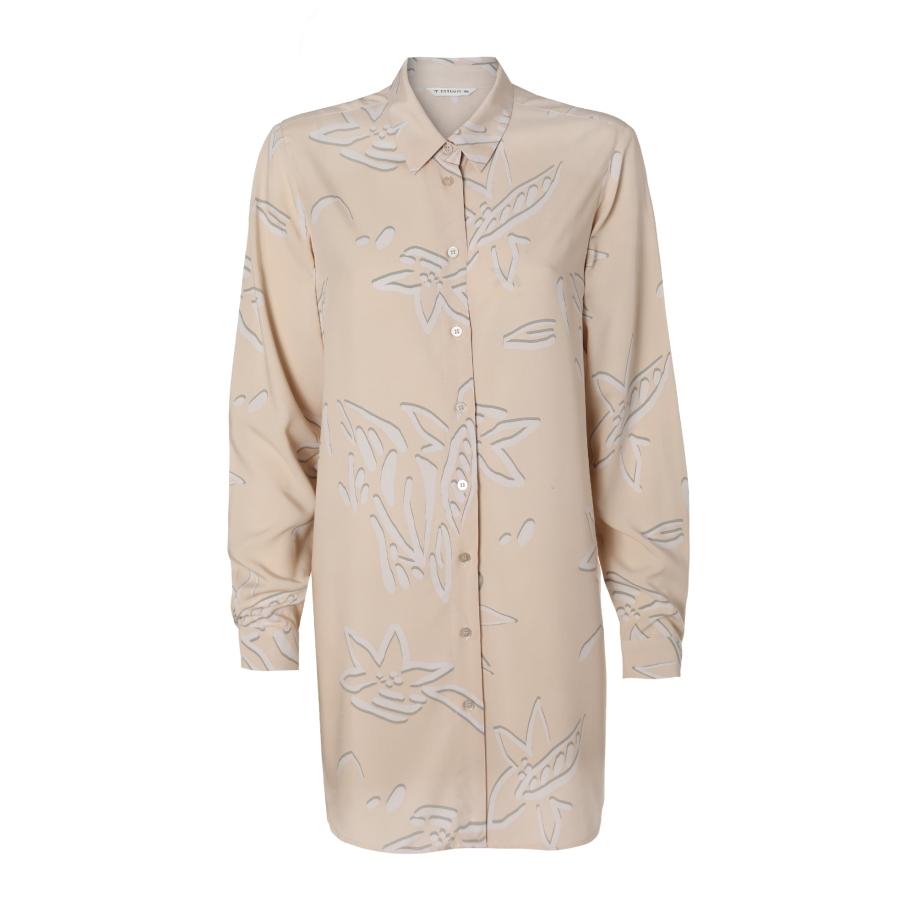TATUUM Blouse LIBU lichtbeige / grijs Bruin