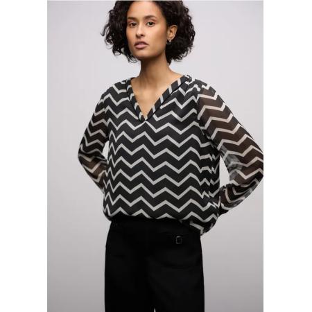 Street One Chiffon tuniek met tape