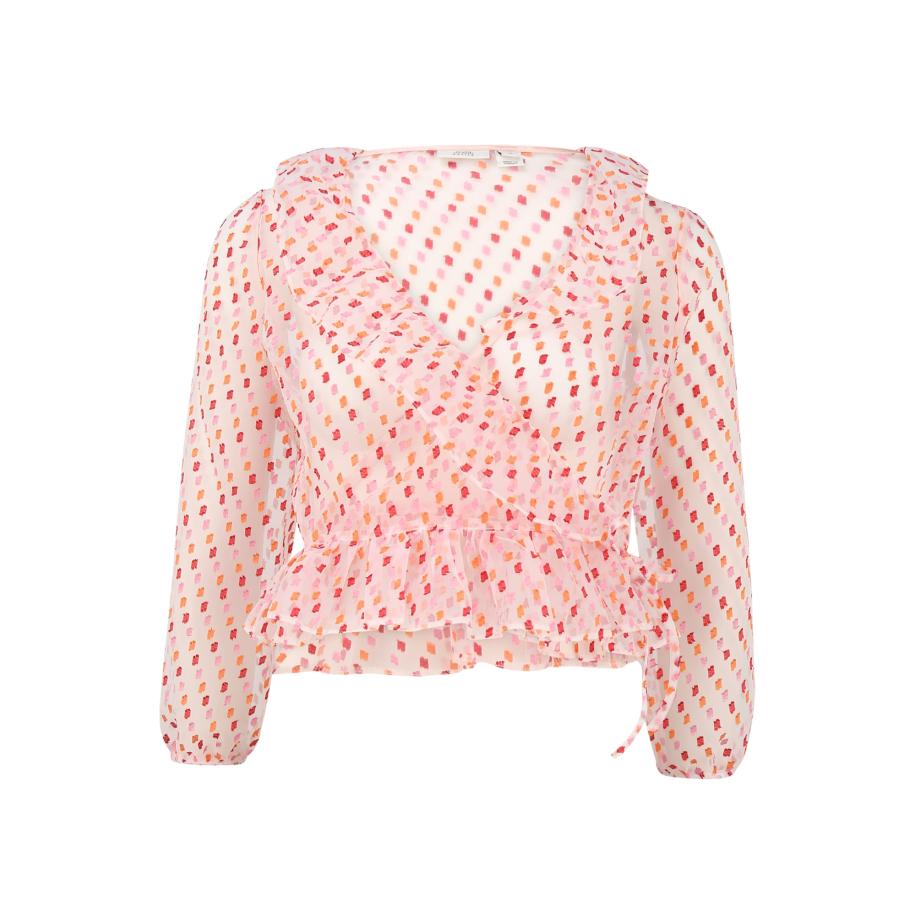 River Island River Island Petite Blouse ELLA mandarijn / fuchsia / poederroze / lichtroze -