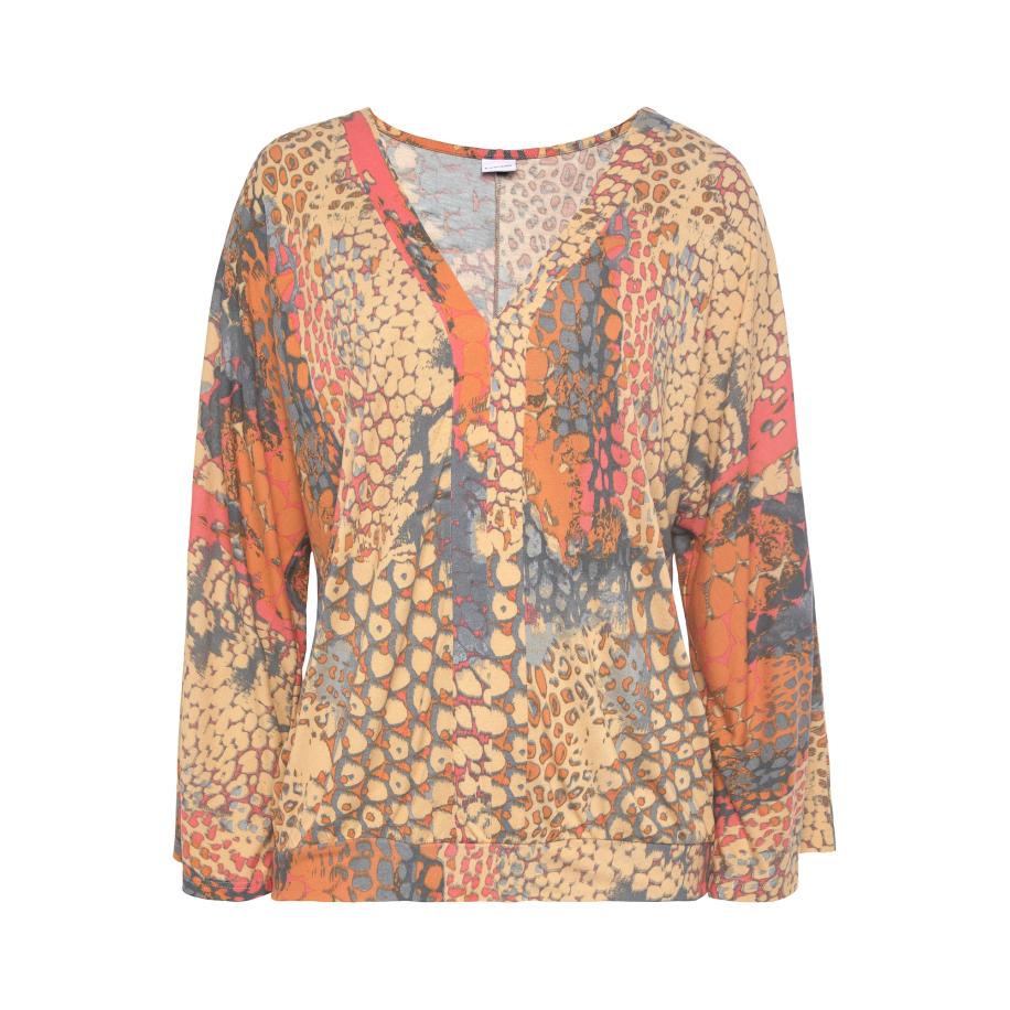 Buffalo BUFFALO Blouse beige / grijs / oranje -