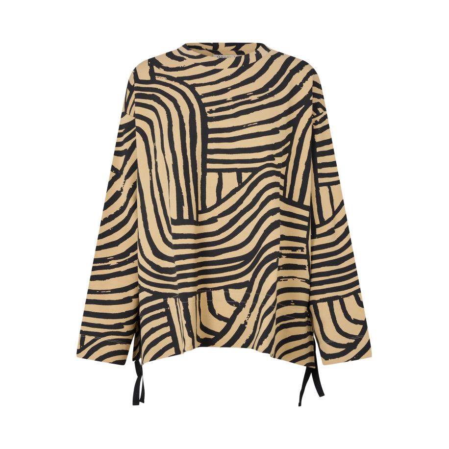 Masai Masai Blouse Bidia beige / zwart -