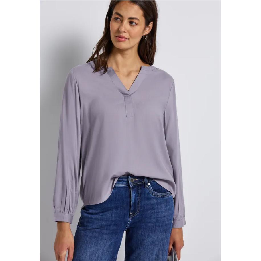 Street One Tuniek met gespleten hals Paars