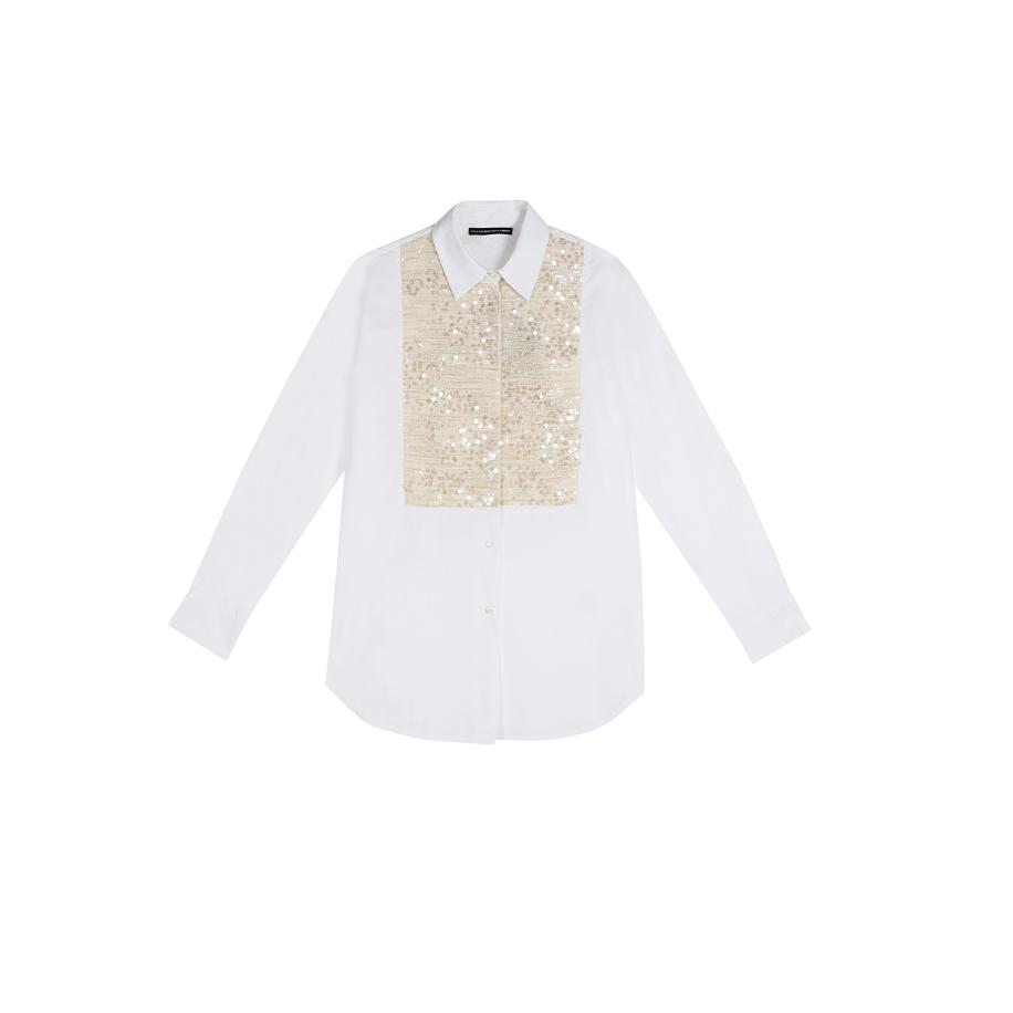 Lola Casademunt Lola Casademunt Blouse goud / wit -
