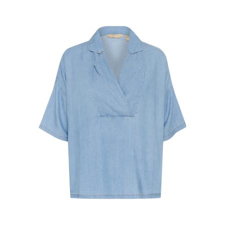 Culture CULTURE Blouse Citha Aurelia blauw denim