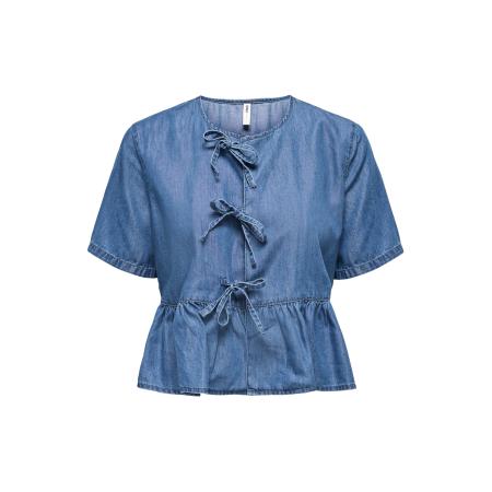 Only Only Petite Blouse ONLBEA blauw denim