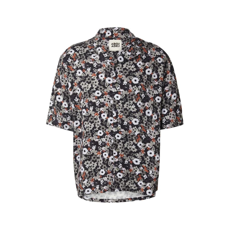 ABOJ ADEJ Overhemd Lishan donkeroranje / zwart / natuurwit Multicolor