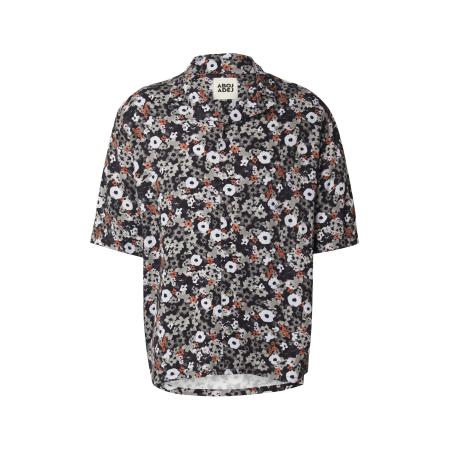 ABOJ ADEJ Overhemd Lishan donkeroranje / zwart / natuurwit