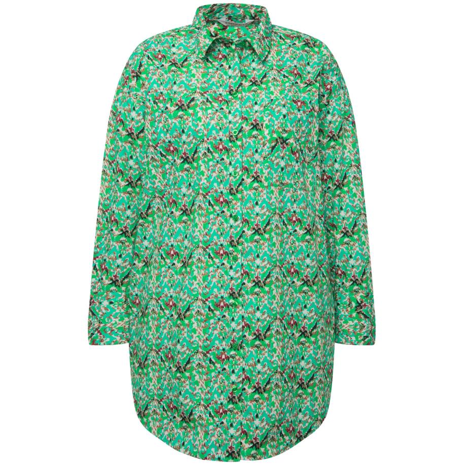 Studio Untold Studio Untold Blouse bruin / groen / limoen / wit -