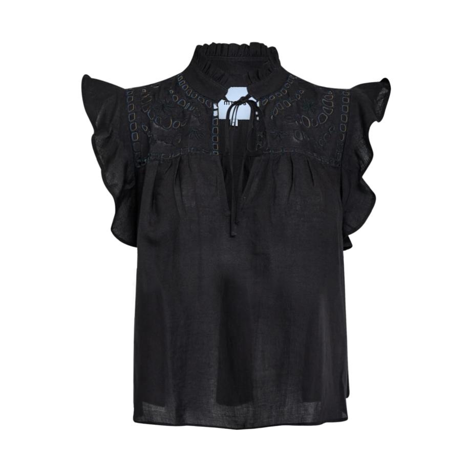 Minus minus Blouse Alaya zwart -