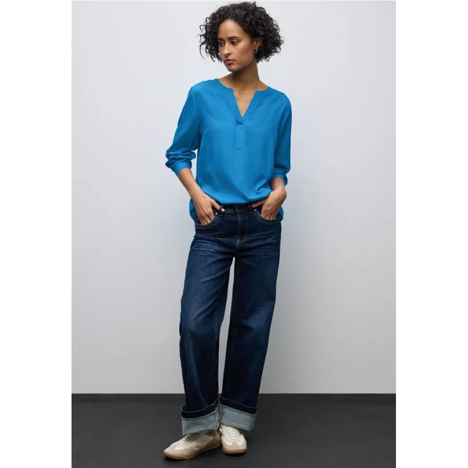 Street One Tuniek met gespleten hals Blauw