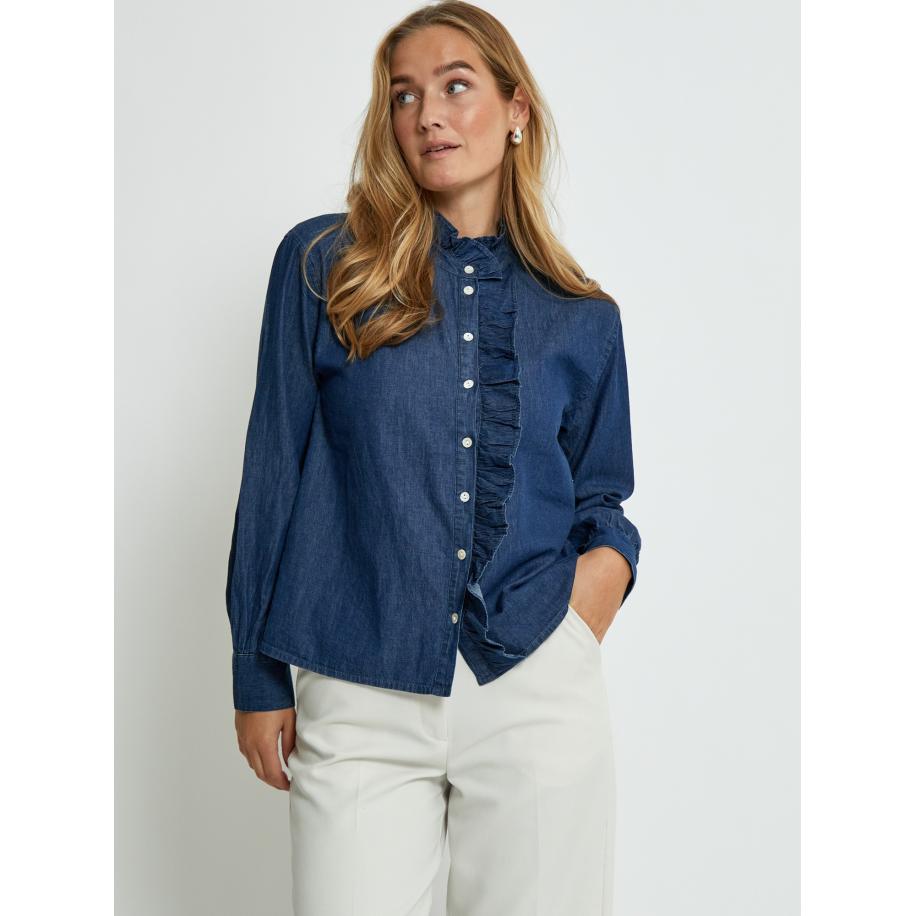 Desires DESIRES Blouse Darlene blauw denim -