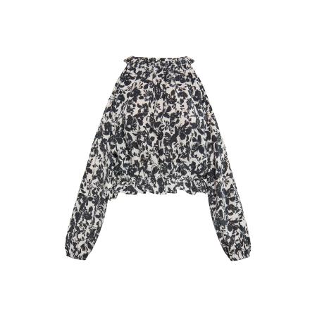 IZIA IZIA Blouse zwart / wit