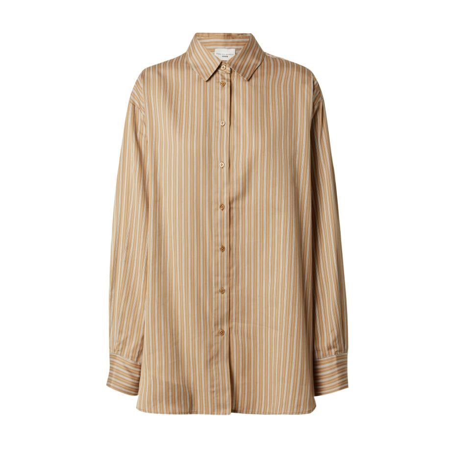 ABOUT YOU ABOUT YOU x Marie von Behrens Blouse Thea marine / lichtbruin / wit -