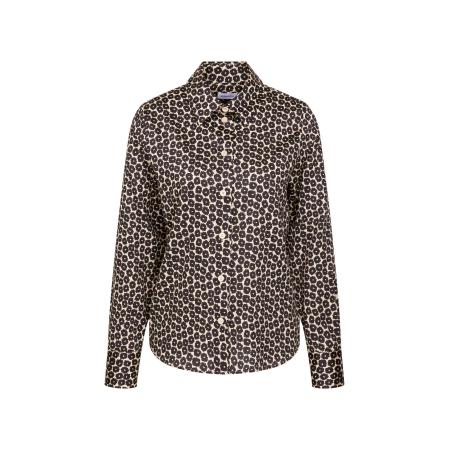 Seidensticker SEIDENSTICKER Blouse July Drop 252 lichtbeige / donkerbruin