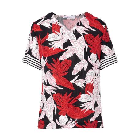 Quiosque Blouse rood / zwart / wit