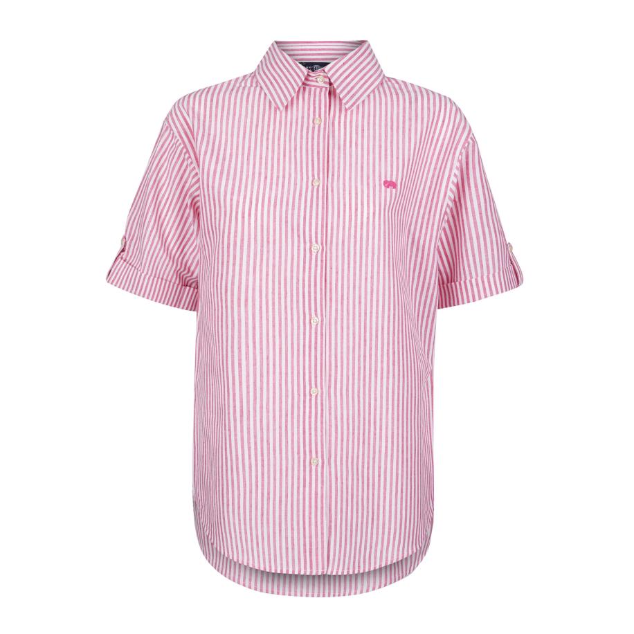 Jimmy Sanders Jimmy Sanders Blouse pink / wit -