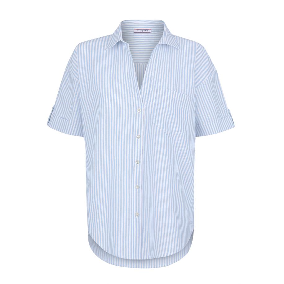 Felix Hardy Felix Hardy Blouse lichtblauw / wit -