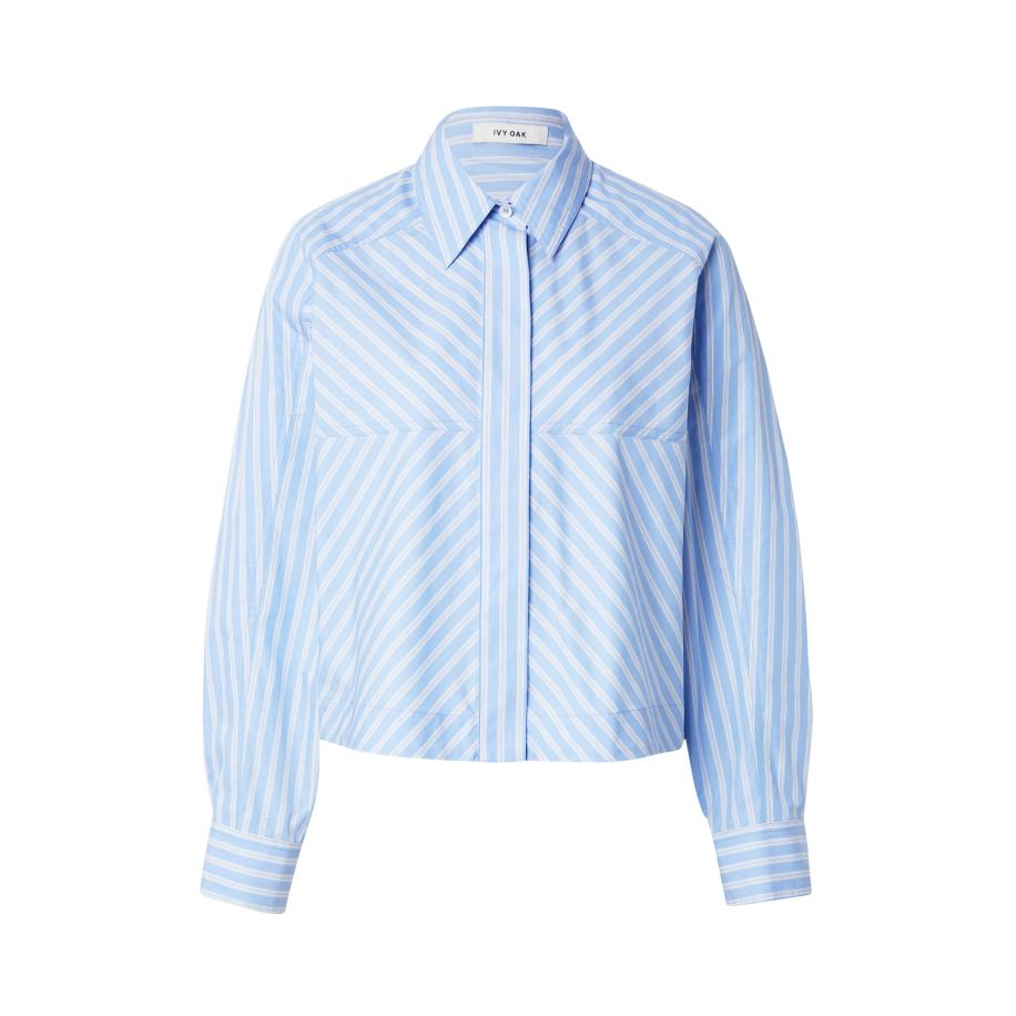 Ivy Oak IVY OAK Blouse BRITTNEY lichtblauw / wit -