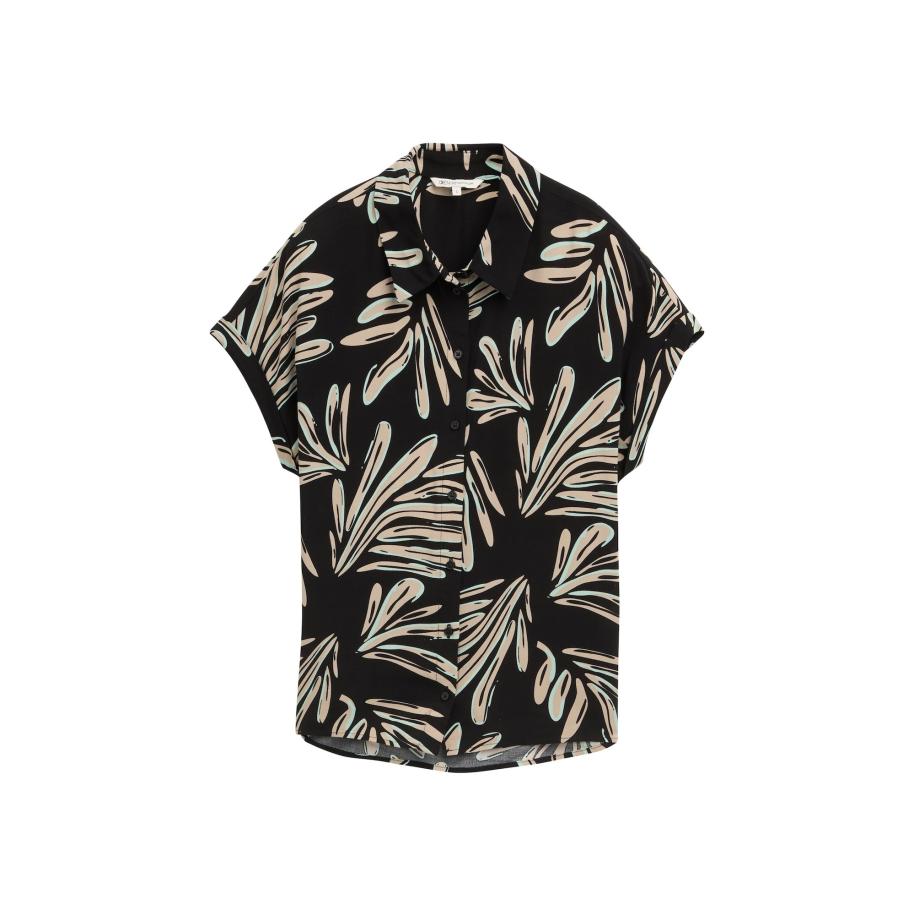 Tom Tailor TOM TAILOR DENIM Blouse nude / zwart / wit -