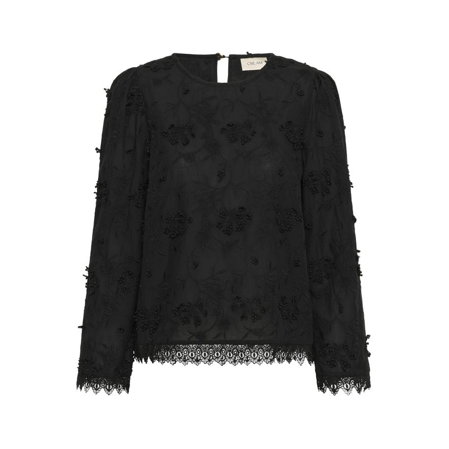 Cream Cream Blouse Hilda zwart -