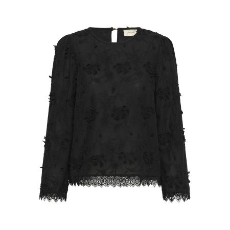 Cream Cream Blouse Hilda zwart