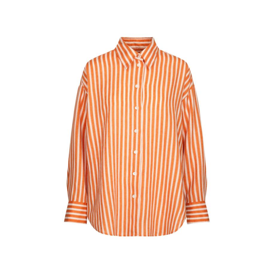 SEIDENSTICKER Blouse Schwarze Rose oranje / wit Oranje