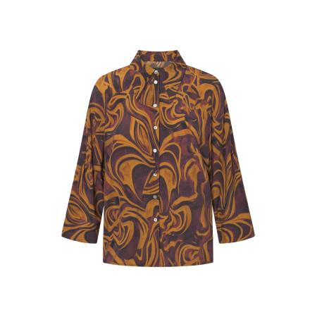 Jascha Stockholm Jascha Stockholm Blouse Air bruin / lila / oranje