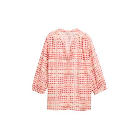 Tom Tailor TOM TAILOR Blouse beige / rood / watermeloen rood