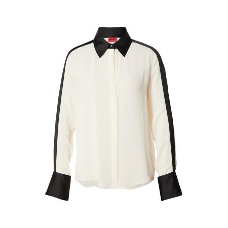 Hugo Boss HUGO Blouse Etienne zwart / wolwit