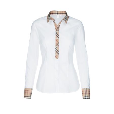 Seidensticker SEIDENSTICKER Blouse donkerbeige / pastelrood / zwart / wit