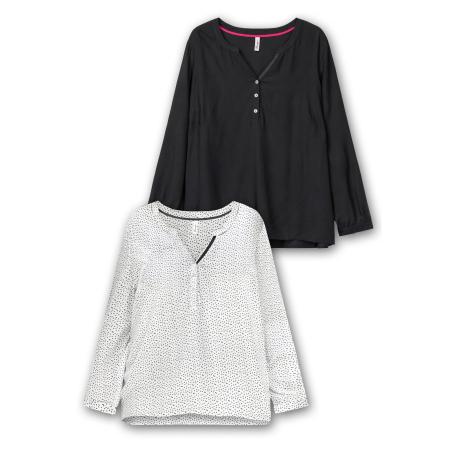 Sheego SHEEGO Tuniek zwart / wit