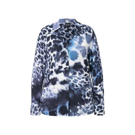 Ulla Popken Ulla Popken Blouse blauw / zwart / wit