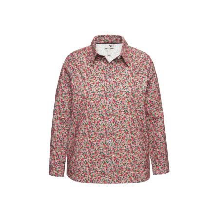 Ulla Popken Ulla Popken Blouse donkerblauw / olijfgroen / oudroze / wijnrood