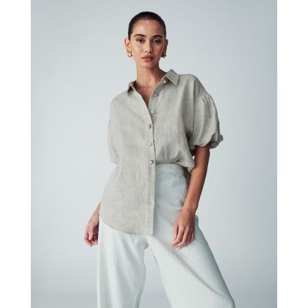 St MRLO St MRLO Blouse Vien taupe