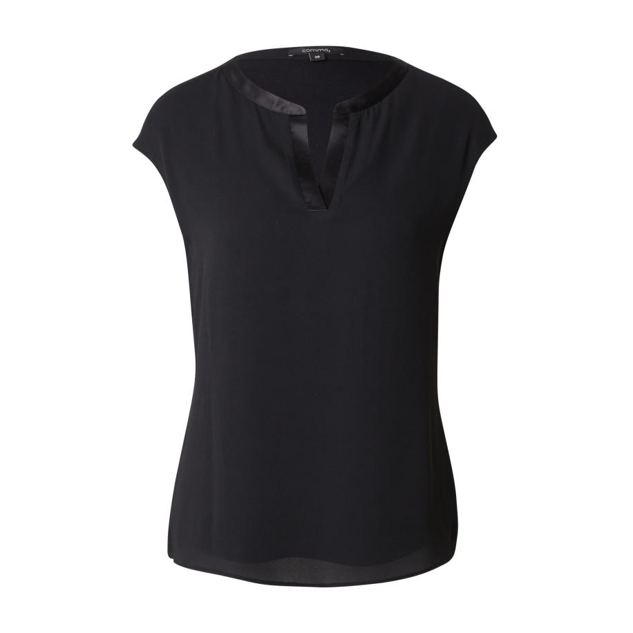 Comma COMMA Shirt zwart -