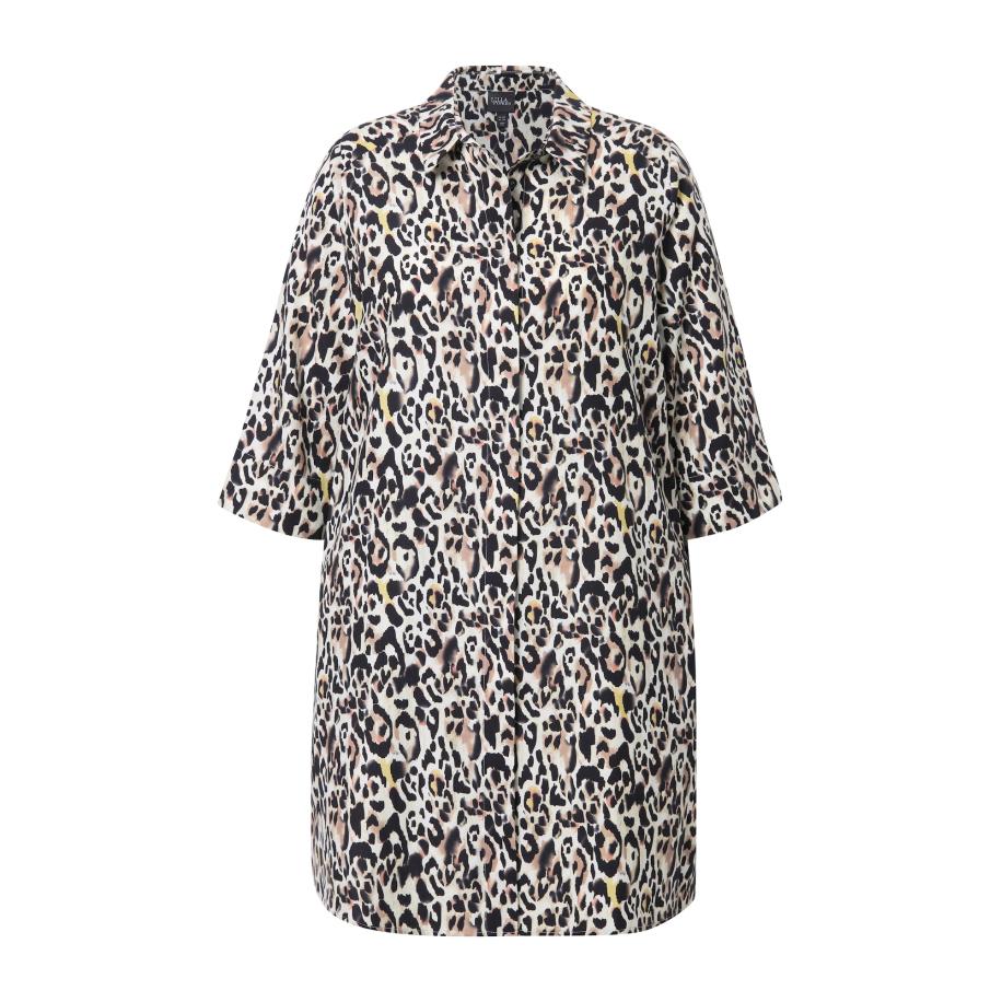 Ulla Popken Ulla Popken Tuniek sand / zwart / wit -