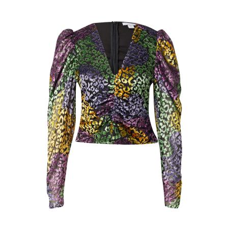 Warehouse Warehouse Blouse geel / groen / lila / zwart