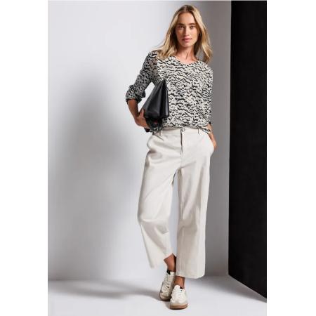 Street One V-hals blouse met tape