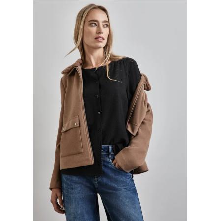 Street One Gestructureerde blouse met borduursel