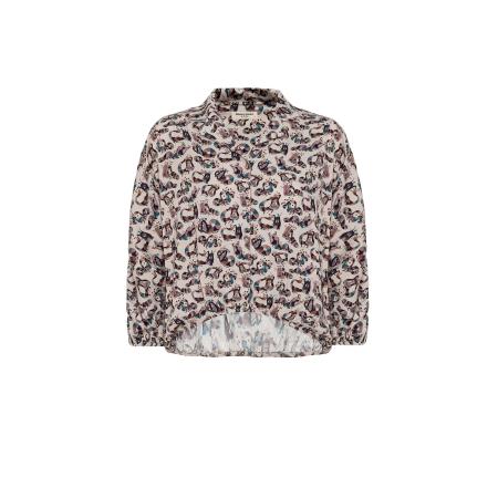 Anou Anou Anou Anou Blouse beige / bruin / gemengde kleuren