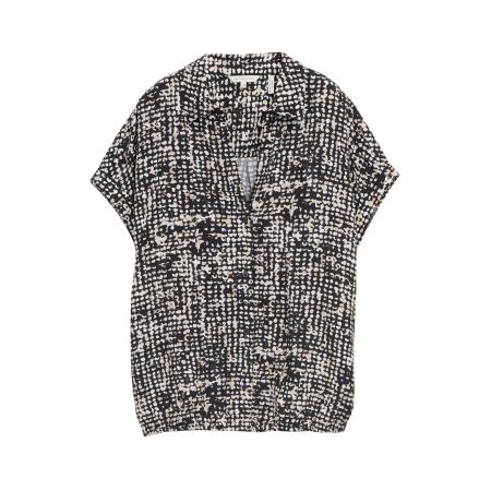 Tom Tailor TOM TAILOR Blouse beige / zwart / wit