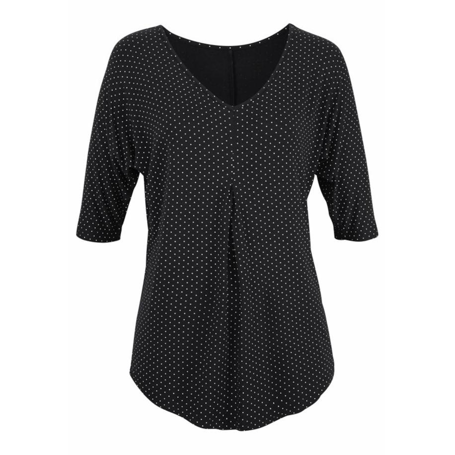 Lascana LASCANA Blouse zwart / wit -