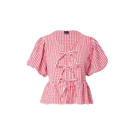 Gina Tricot Gina Tricot Blouse rood / watermeloen rood / wit