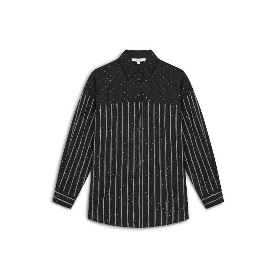 Twist Twist Blouse zwart / wit -